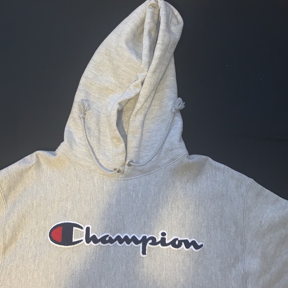 Champion grey hoodie Medium - Picture 2 of 4